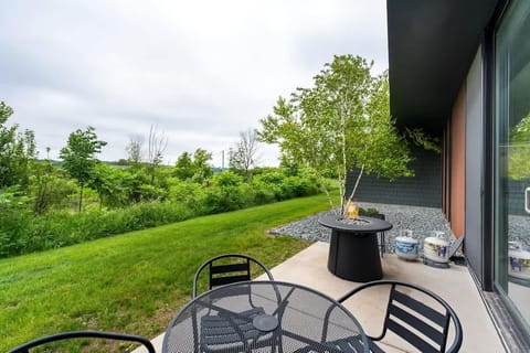 Breathe in the fresh Door County air and soak in serene views with coffee in hand or wine by the fire.