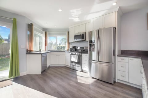 Prepare and serve your own meal using this spacious and well equipped kitchen.