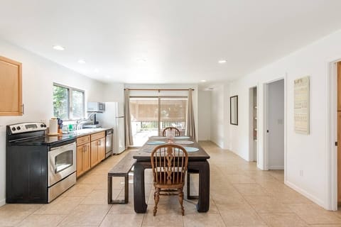 Living room to sliding doors. 