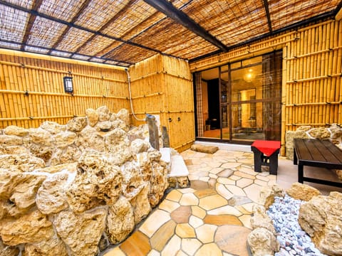 Japanese-style Quadruple Room | Bathroom | Bathtub, deep soaking tub, hair dryer, bathrobes