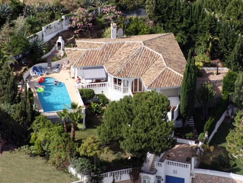 Detached Private Villa not showing the new patio to the right of the pool