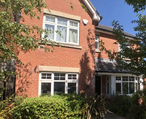 Front of house in summer