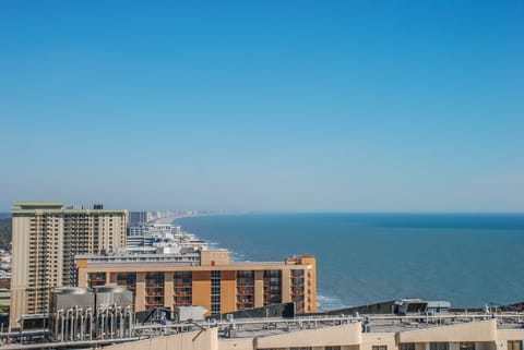 On the 24th floor, you will enjoy seeing the coast for miles to the north