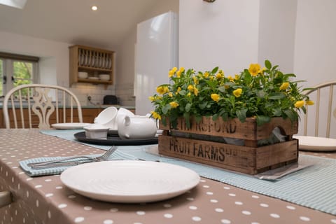 Dining table at Bryn Derw