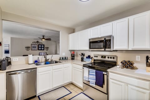 Fully stocked kitchen