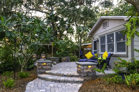 Enjoy our peaceful deck with your morning coffee and afternoon cocktails.