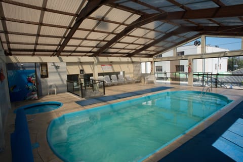 Indoor pool, open 10:00 AM to 9:00 PM, sun loungers