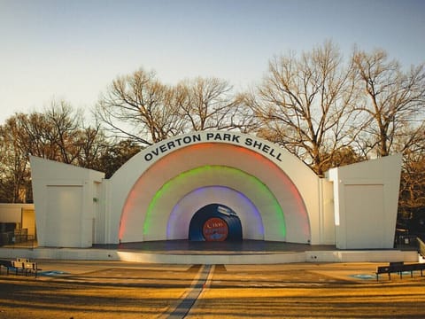 Experience local performances under the open sky at Overton Park Shell, right in the heart of the park.