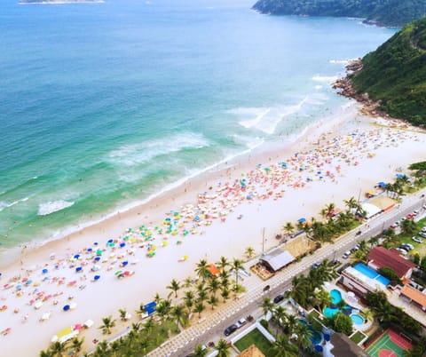 On the beach, white sand, beach massages, beach yoga