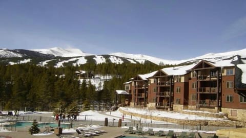 view of ski areas from resort
