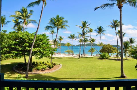 View from the balcony, seconds from the beach!