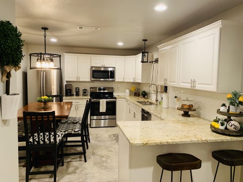 Kitchen and dining area