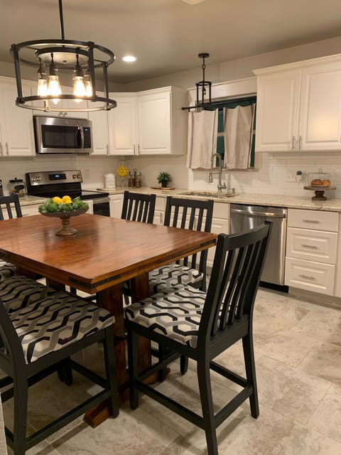 Kitchen and dining area