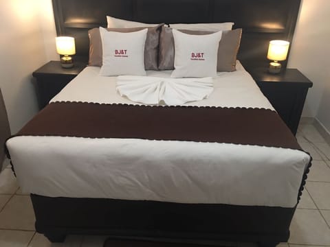 Blackout drapes, iron/ironing board (on request), WiFi (free)