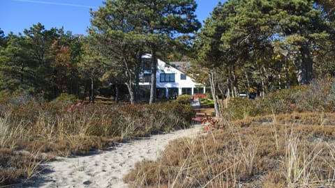 View of the house from the beach