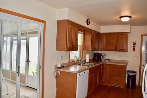 Our kitchen features all necessary appliances & utensils
