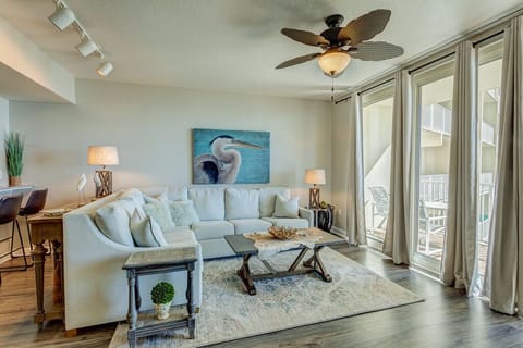 Living area with tons of natural light!