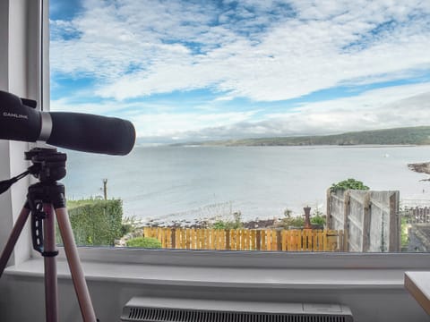 Kitchen with fantastic view across New Quay Bay | Seadrift, New Quay