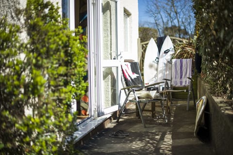 The private patio area.