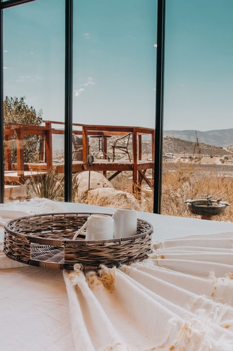Superior Cabin, 1 Queen Bed, Mountain View | In-room safe, blackout drapes, iron/ironing board, free WiFi