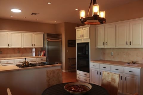 Kitchen and eating area