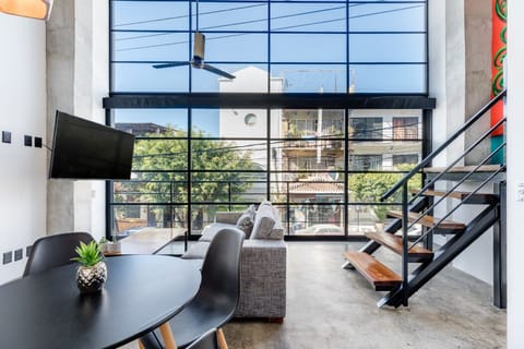 Loft, 1 King Bed with Sofa bed, Non Smoking (Loft 201) | Living area | Smart TV
