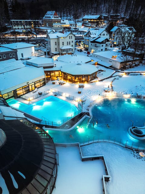 Indoor pool, 2 outdoor pools, open 9:00 AM to 8:00 PM, pool umbrellas