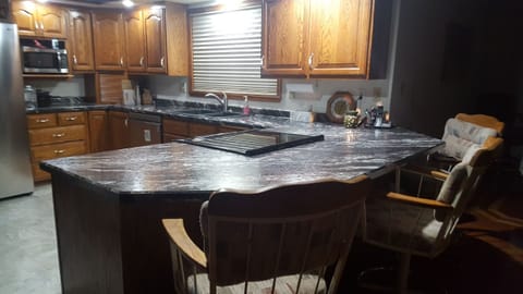 view of kitchen from living room
