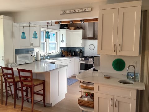 View kitchen from dining area.