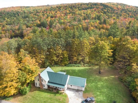 Aerial view of the property