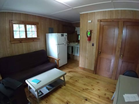 Living Room. Futon. Kitchenette.