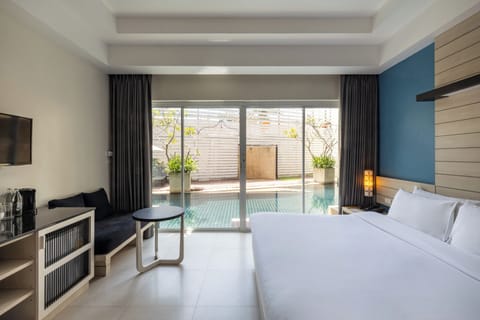 Pool Access Room (Double OR Twin beds) | Free minibar items, in-room safe, desk, rollaway beds