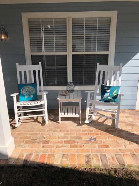 Rockers on porch to enjoy morning coffee or evening cocktail.