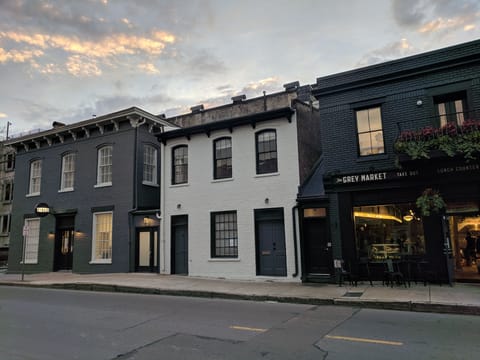 Welcome Home! Our block is downtown, just steps from shops and night-life.