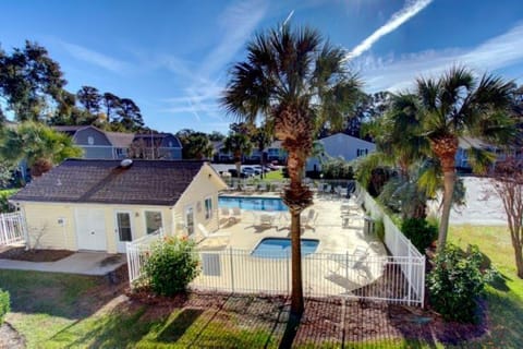 Pool is literally steps away!