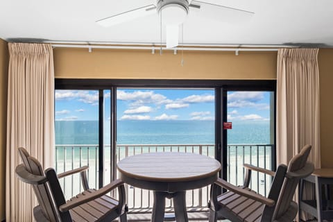 Gulf Tower 7D Glass covered balcony w/ Gulf views