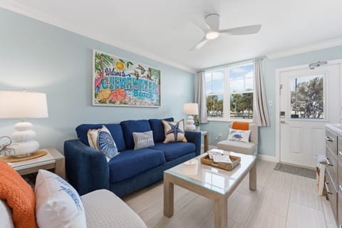 Sleeping Arrangements: The living room sofa converts into a sleeper to accommodate up to 2 extra guests.