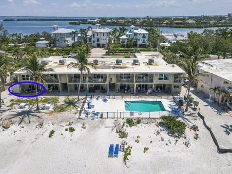 Beachfront.  #107 is first level, end unit.