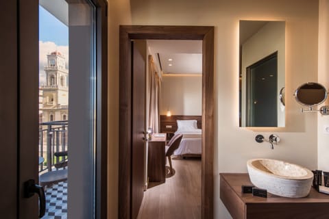 Superior Connecting Rooms with Balcony and City View | View from room