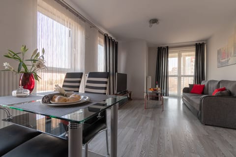 Deluxe Apartment, Multiple Beds, City View | Private kitchen | Fridge, microwave, stovetop, dishwasher
