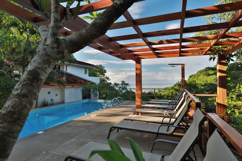 Deluxe Villa, Multiple Beds, Partial Ocean View | Terrace/patio