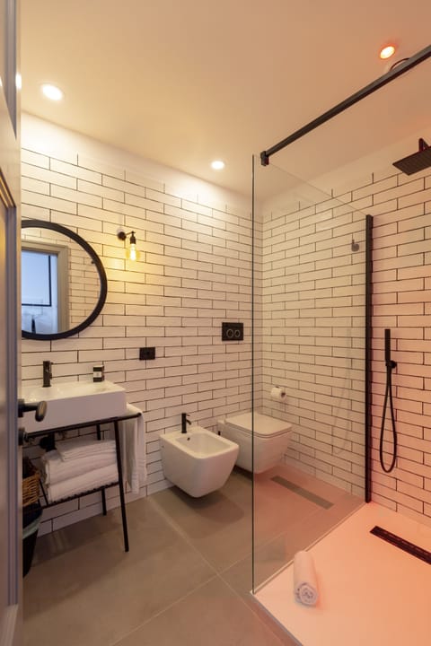 Free toiletries, hair dryer, bidet, towels