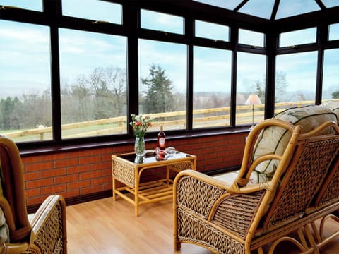 Consevatory with great views over the valley | Bryn Villa, Howey, near Llandrindod Wells