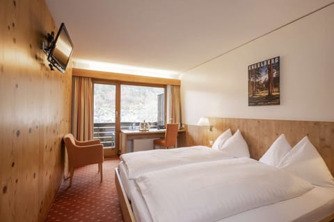 Standard Double Room, Balcony, Mountain View | In-room safe, desk, laptop workspace, blackout drapes