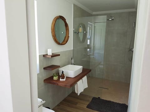 Hair dryer, bathrobes, towels