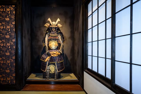 Samurai Jim, the house protector in his Tokonoma (Alcove).