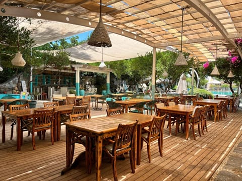 Breakfast, lunch, dinner served; Turkish cuisine, pool views 