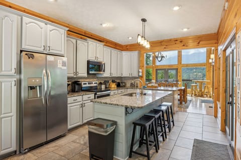 Huge modern Kitchen without sacrificing the view