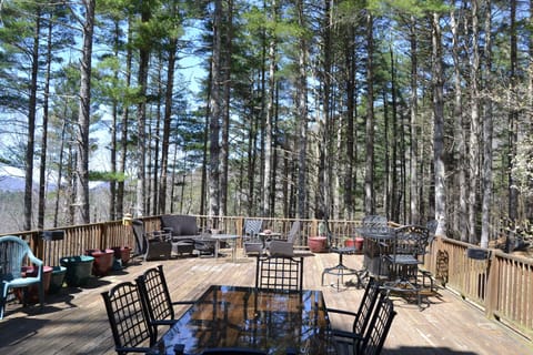 Open Deck with Pine trees and View