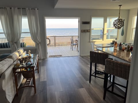 Open concept kitchen and living room